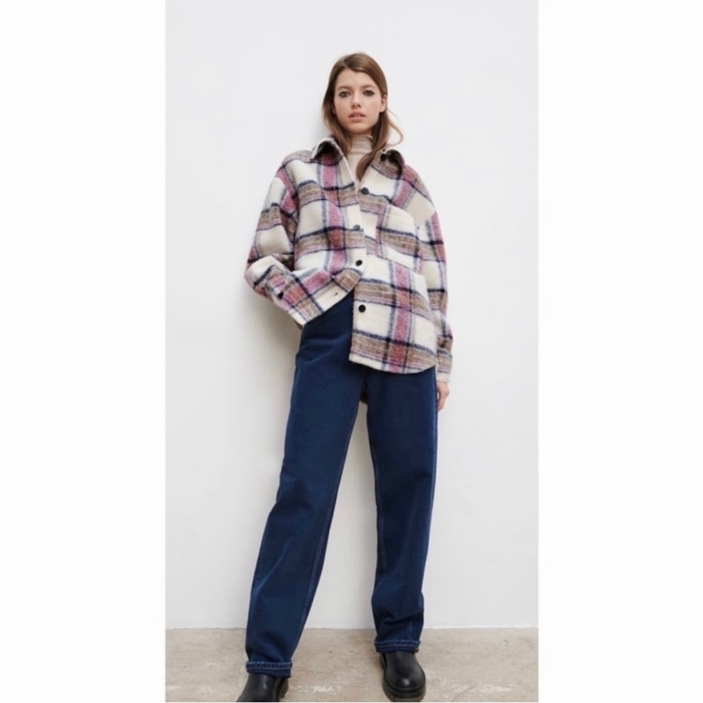Zara Jacket Plaid Overshirt
